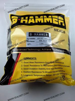 Harga bagus NPK GH 7 Kit Segel Pemutus Hidraulik Resistensi Tekanan Set Segel Palu Diameter 116MM on line